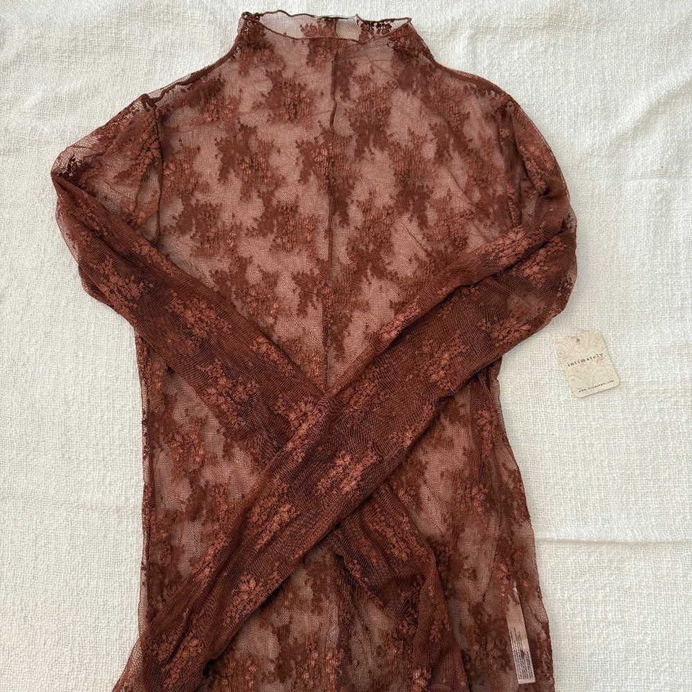 Free People Intimately Lace Long Sleeve